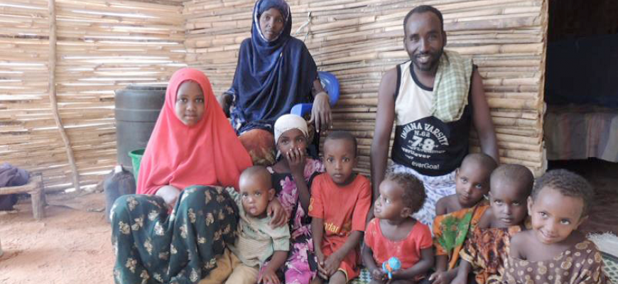 Photo of a Somalian family escaped to Ethiopia