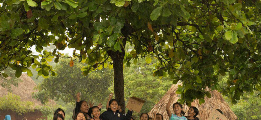 Girls in Guatemala who benefitted from the program